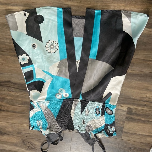 Vero Moda Y2K Black And Blue Tank - Picture 5 of 5